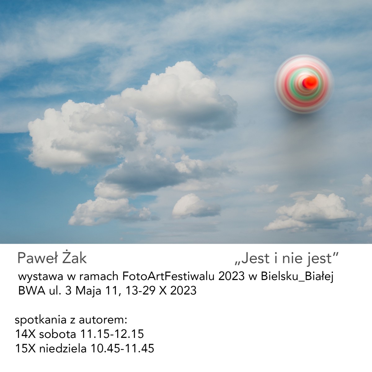 Zaproszenie na wystawe w bielsku bialej - FotoArtFestival Pawel Zak